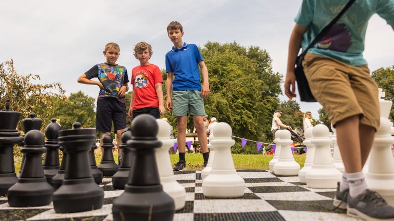 Games of giant chess during Summer of Play
